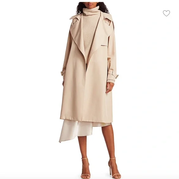 NWT $595 Alice + Olivia Adrien Trench Coat XS - Picture 1 of 15